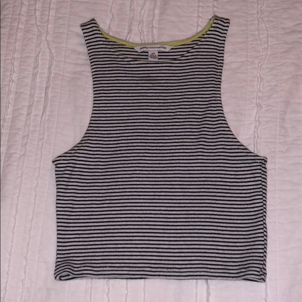 American Eagle striped crop top